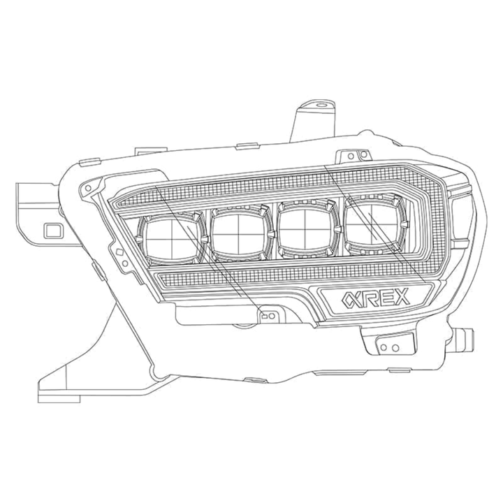 2016-2023 Toyota Tacoma NOVA-Series LED Projector