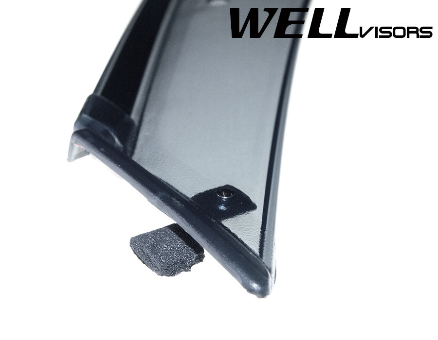 2006-2012 Toyota RAV4 Taped-on Window Deflectors | Black Trim