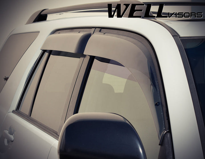 2003-2009 Toyota 4Runner Taped-on Window Deflectors | Premium Series