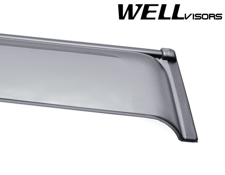 2013-2018 Toyota RAV4 Taped-on Window Deflectors | Black Trim