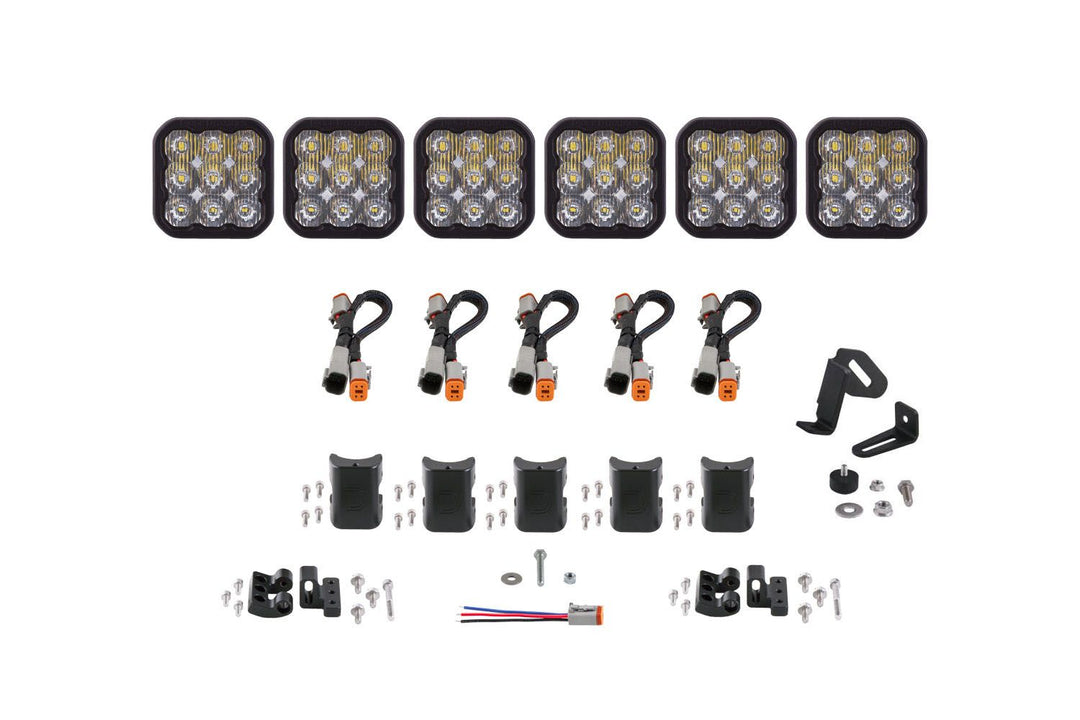 Diode Dynamics SS5 CrossLink 6-Pod LED Lightbar ( one )-Outdoor Recreation-Diode Dynamics-White Driving-upTOP Overland