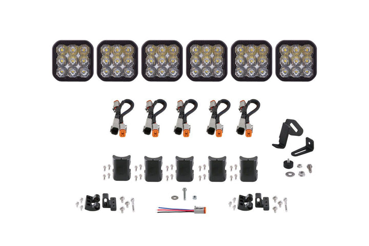Diode Dynamics SS5 CrossLink 6-Pod LED Lightbar ( one )-Outdoor Recreation-Diode Dynamics-White Driving-upTOP Overland