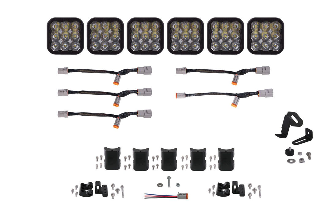 Diode Dynamics SS5 CrossLink 6-Pod LED Lightbar ( one )-Outdoor Recreation-Diode Dynamics-White Driving-upTOP Overland