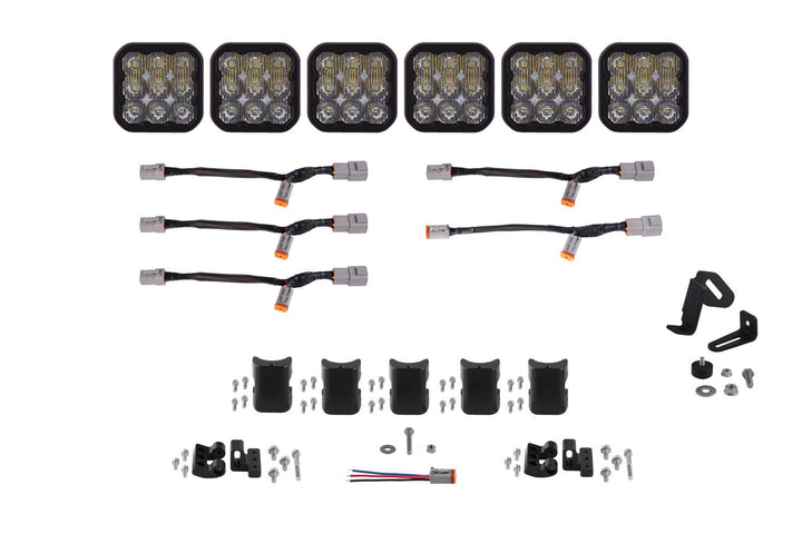 Diode Dynamics SS5 CrossLink 6-Pod LED Lightbar ( one )-Outdoor Recreation-Diode Dynamics-White Driving-upTOP Overland