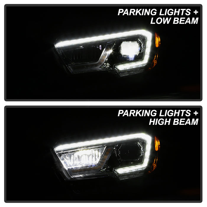 2016-2023 Toyota Tacoma Full LED DRL Projector Headlights