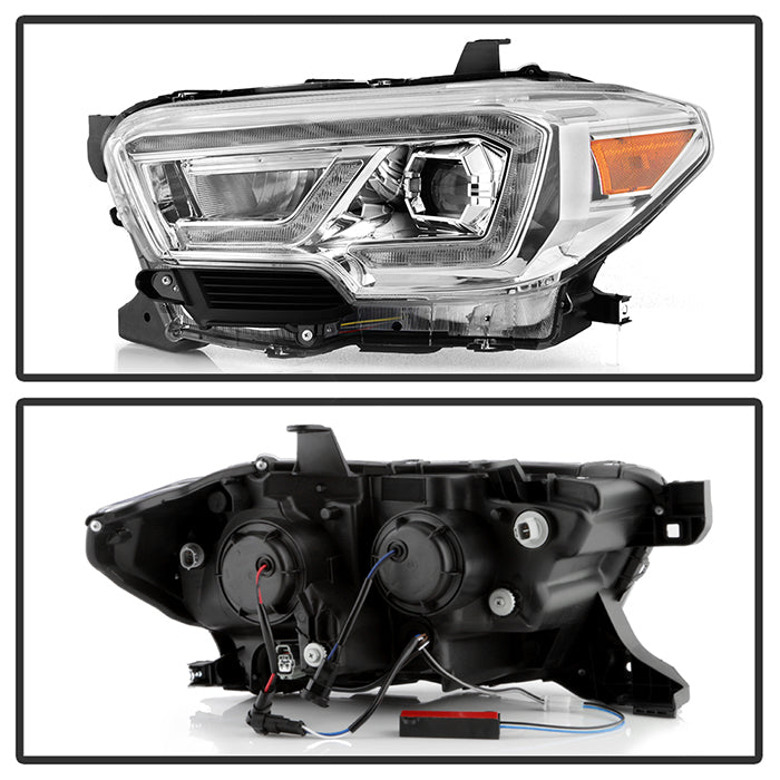 Full LED DRL Projector Headlights Fits Toyota Tacoma 2016-2023