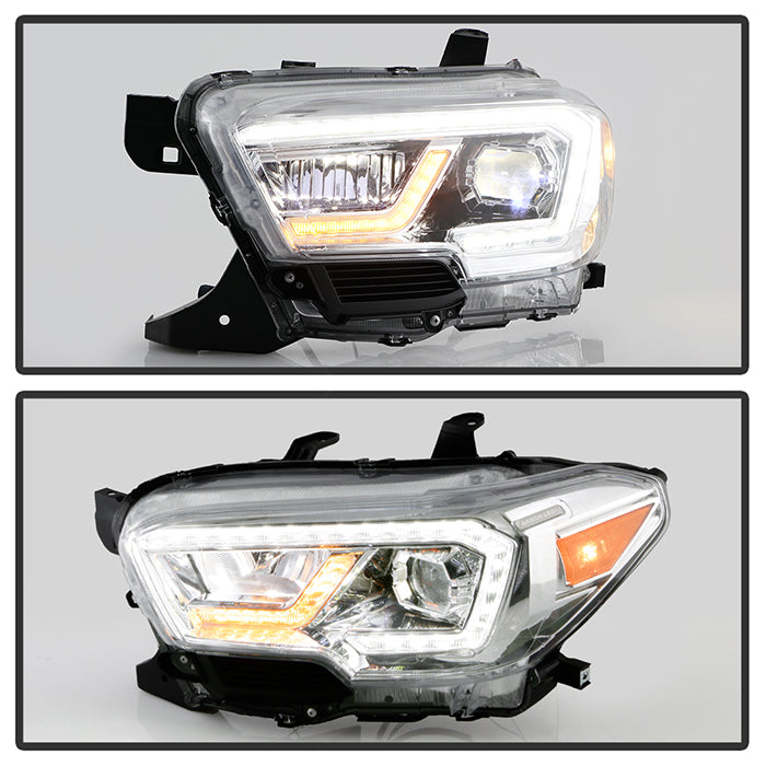 Full LED DRL Projector Headlights Fits Toyota Tacoma 2016-2023