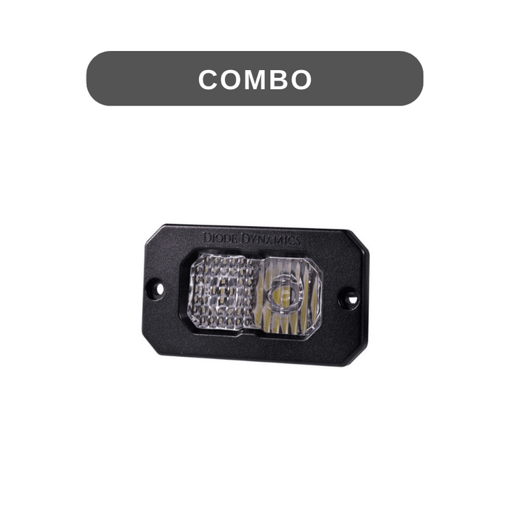 Stage Series 2" White LED Pod | Flush Mount