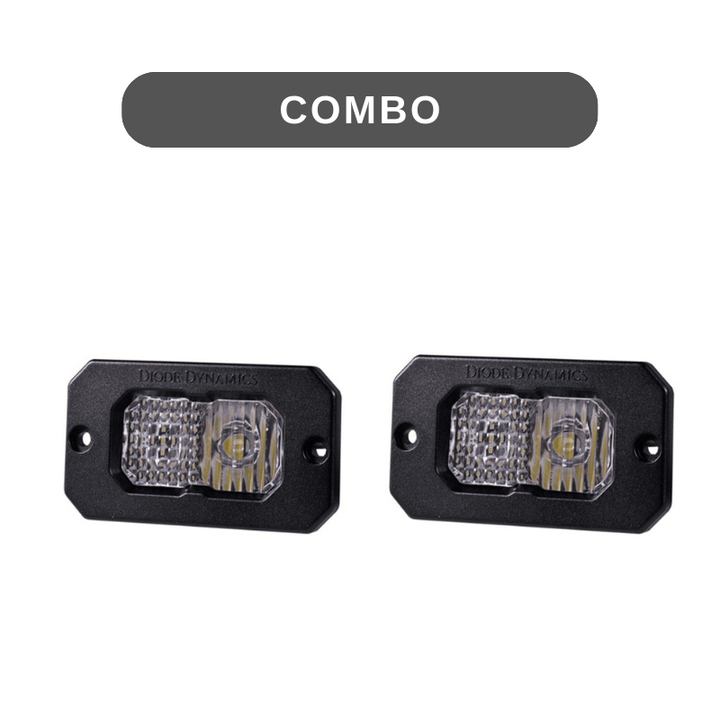 Stage Series 2" White LED Pod | Flush Mount