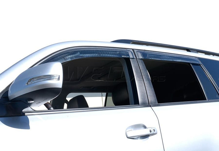 2008-2021 Toyota Land Cruiser Taped-on Window Deflectors | Premium Series