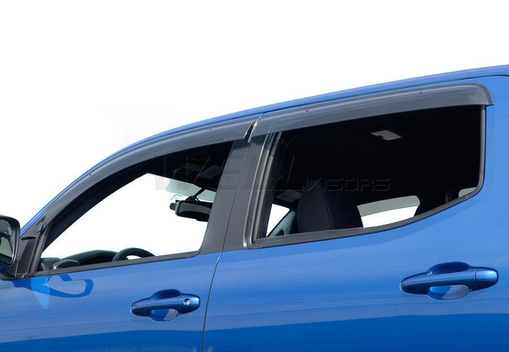 2016-2023 Toyota Tacoma Double Cab Taped-on Window Deflectors | Premium Series