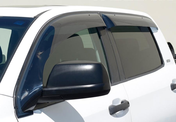 2007-2021 Toyota Tundra Crew Max Taped-on Window Deflectors | Off-Road Series
